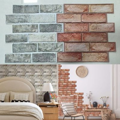 Самозалепващи се тапети от тухли (10 бр./0,9 м²) | NYBRICK